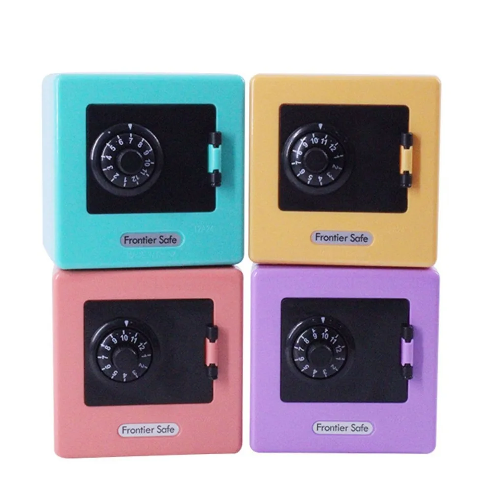 

Cute Toys Metal Key Lock Cash Box 4.53" x 3.35" with Lockable Cover Cash Storage Box Small with Handle Money Organizer Kids