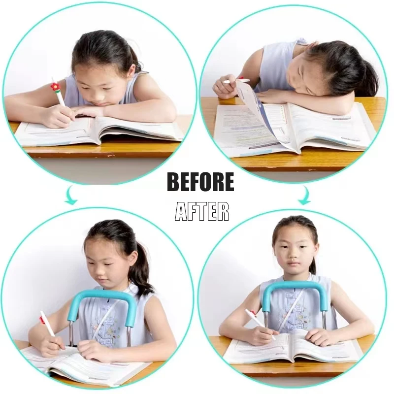 Sitting Posture Corrector Children Correct Writing Posture Prevent Myopia Eyesight Protector Adjustable Clavicle Spine Back
