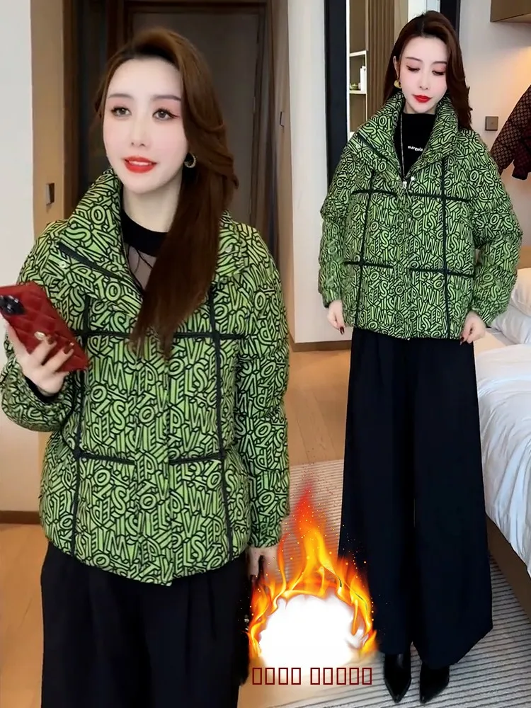 

Женское модное пальто из хлопка с пэчворком, теплая верхняя одежда в корейском стиле, свободный крой, с пуговицами