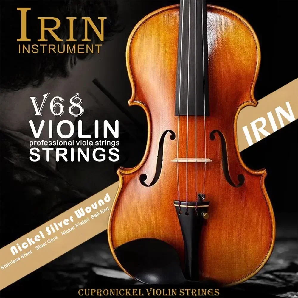 IRIN Violinsaiten, Viola-Cellosaiten (E-A-D-G), Neusilber, professionelle Anfänger zum Üben von Violinsaiten, Violinzubehör – Detail 8