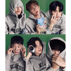 EXO WE ARE ONE Hoodies Kpop Popular Clothes Oh Se Hun XIUMIN BAEK HYUN Park Chanyeol Same Hoodie Women Men Oversized Sweatshirt