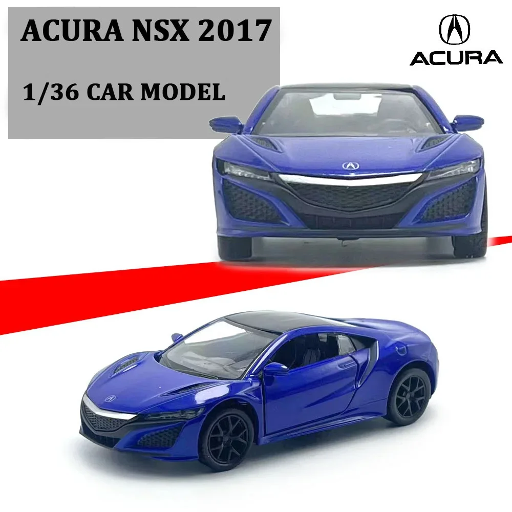 1/36 Scale 2017 ACURA NSX Car Model Replica Diecast Collection Vehicle Interior Decor Ornament Xmas Gift Kid Boy Toy