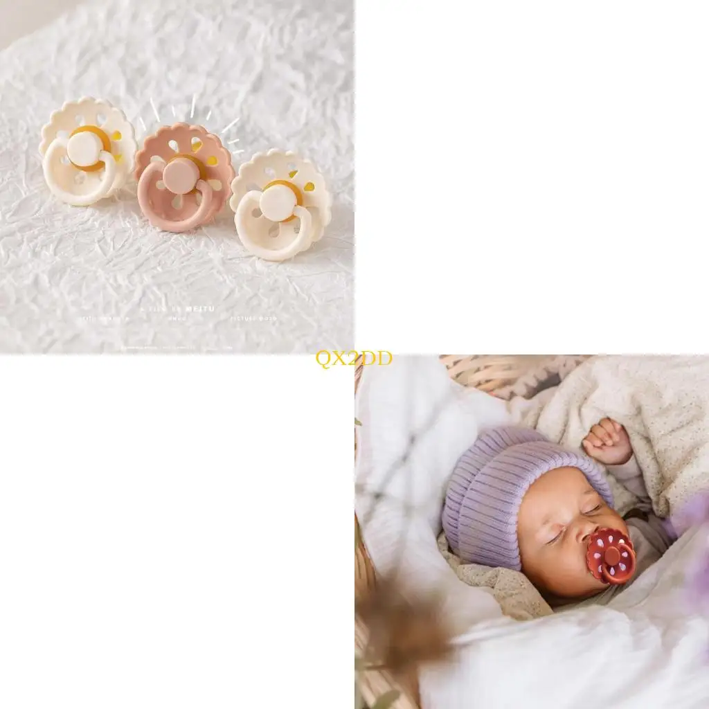 

QX2D Baby Pacifier Comfortable Silicone Soothing Pacifier Soothes Anxiety and Stress