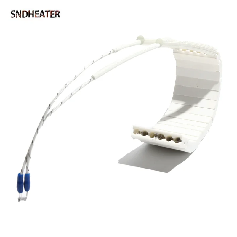 SNDHEATER 220V Ceramic Heating Element Plate High Temperature Heater Coil Replacement 150x50MM 200x50MM for Injection Molding