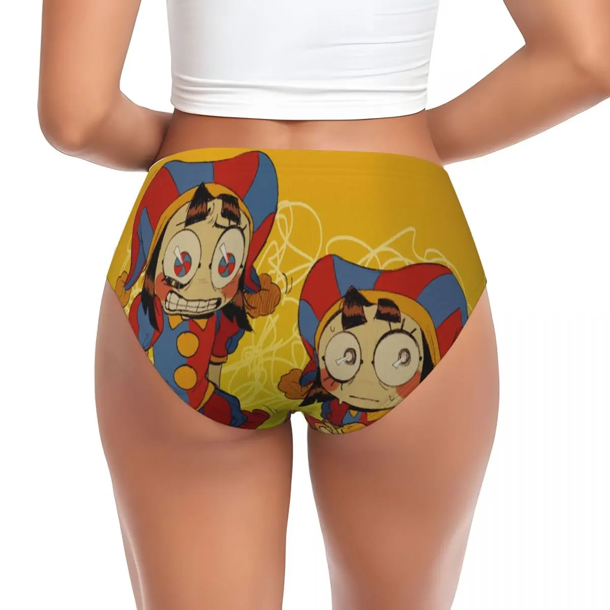 Custom Women Pomni Panties Underwear Female Comfort The Amazing Digital Circus Briefs Underpants