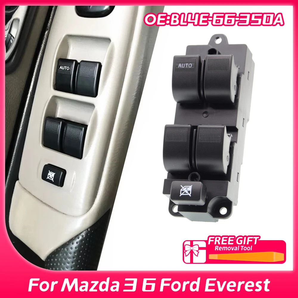 BL4E66350A BL4E66350 for Mazda 3 6 Ford Everest 2003 - 2012 Front Left Electric Window Switch Lifter Control Regulator Button