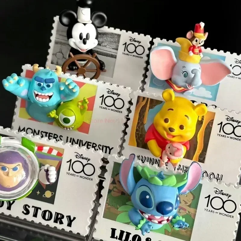 

Disney Return To Stamp Series глухая коробка Mickey Stitch Stamp Style Аниме фигурки милые строительные фигурки, рождественские подарки