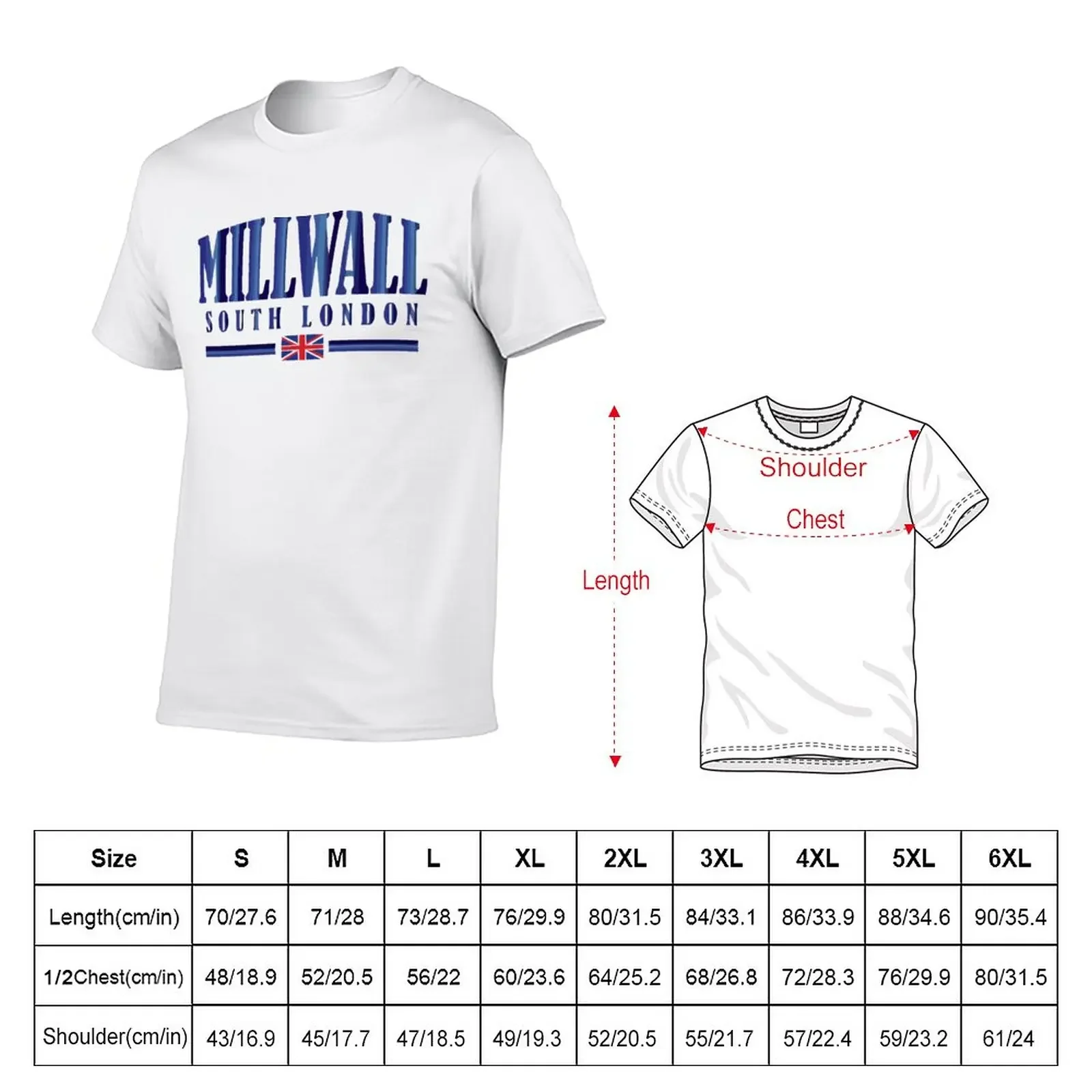 Millwall South London T-Shirt plus size tops sweat Short sleeve tee mens t shirts