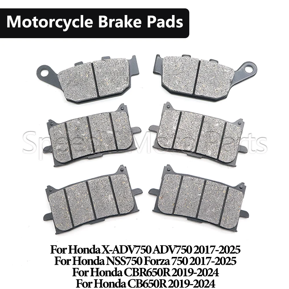 For Honda XADV-750 NSS750 CBR650R CB650R ABS Forza NSS XADV 750 ADV750 CBR CB 650R Motorcycle Front Rear Brake Pads Accessories
