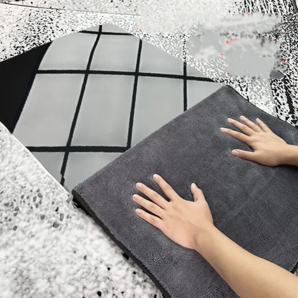 20x30CM/60x90CM ultra soft car care cleaning automatic drying cloth, ultra thick ultra-fine fiber car wash towel,