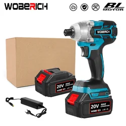 Brushless Screwdriver Drill Cordless Electric Impact Wrench Rechargeable 1/4 Square Drive Wrench Power Tool For Makita Battery