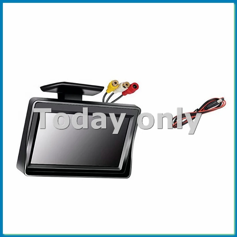 

Камера заднего вида с широким углом обзора, 4,3-дюймовый TFT LCD дисплей или монитор, водонепроницаемая, с ночным видением, для парковки, монитор-A33R