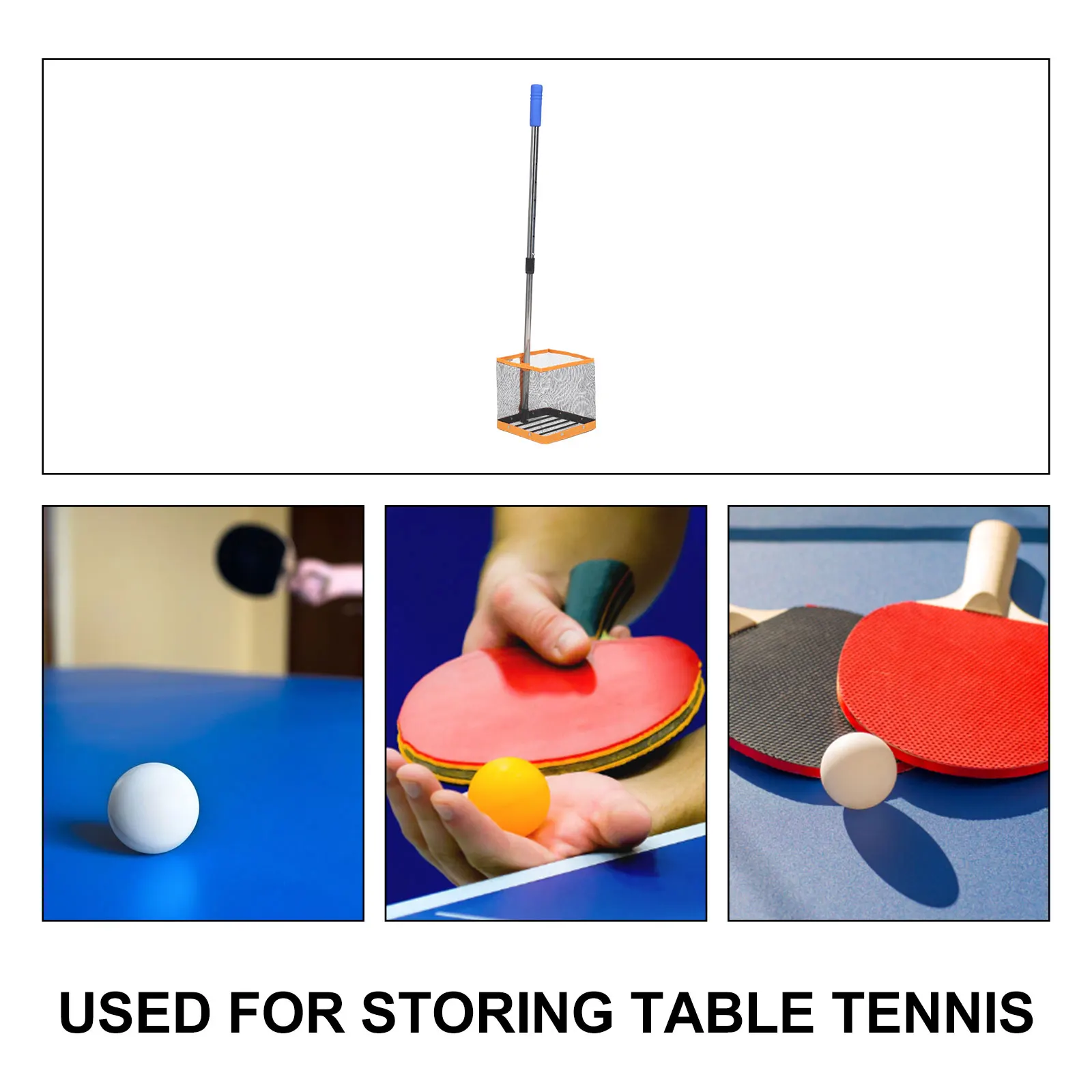 

Table Tennis Ball Picker Telescopic Collector Handle Practice Equipment Accessories Pingpong