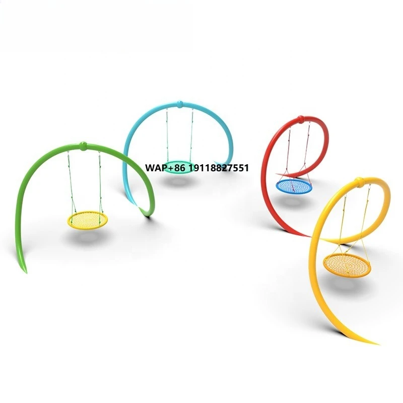 

Netstribe Kids Rope Swing Set Round Hammock Chair | Outdoor Playground Equipment and Kindergarten Leisure Furniture