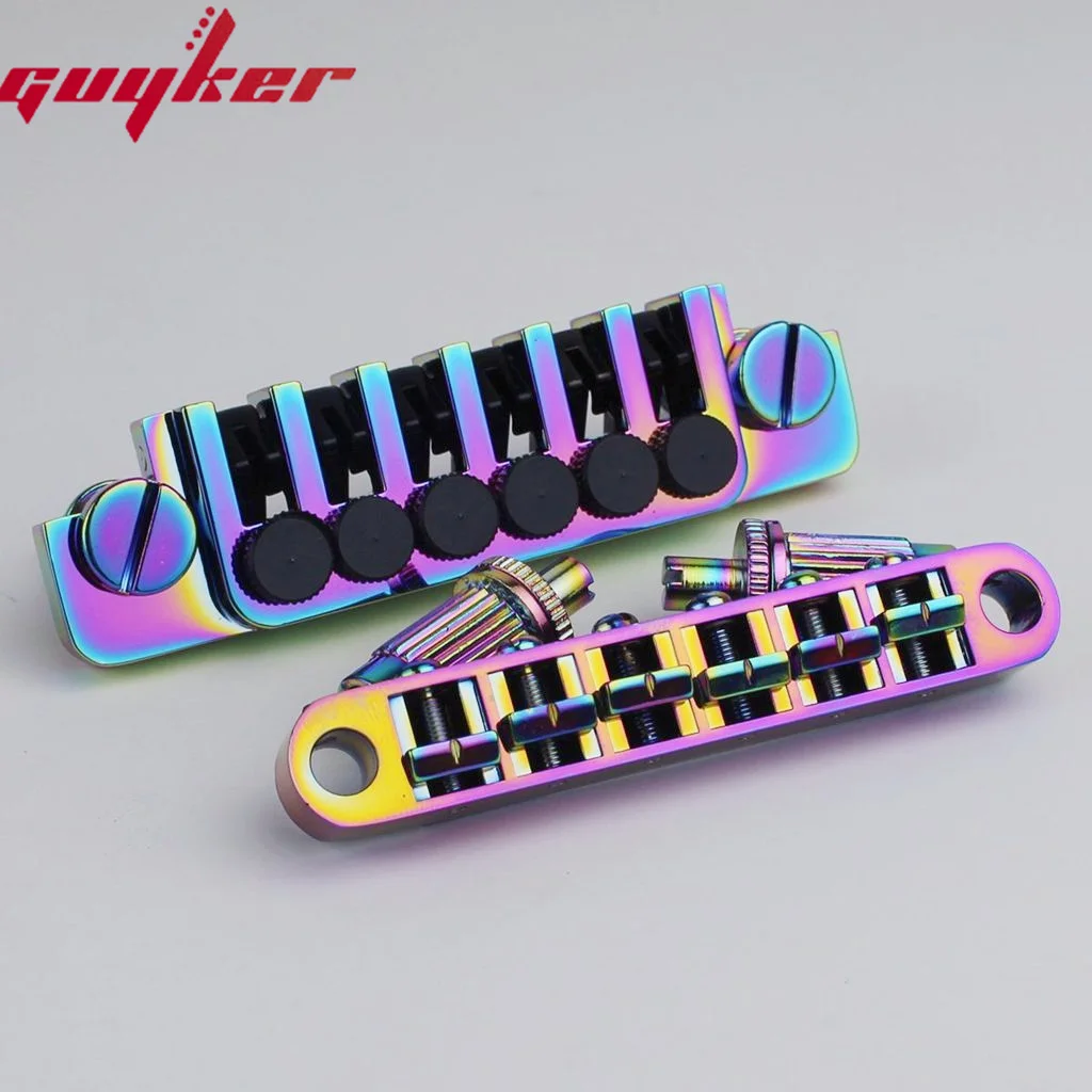 Guitar Saddle Bridge - Tune-O-Matic Bridges GM003 +Vintage TP6 Tailpiece Five Colours Available