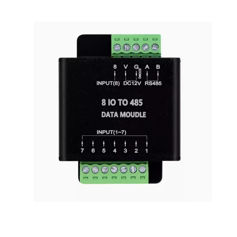 Bus serial port data switch quantity acquisition module wired IO passive dry contact to RS485 communication converter