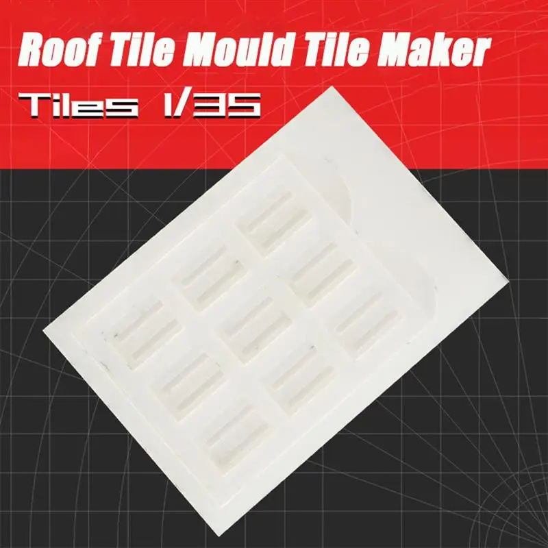 

Форма для миниатюрной черепицы DIY, инструмент для создания черепицы для моделей железных дорог и кукольных домиков