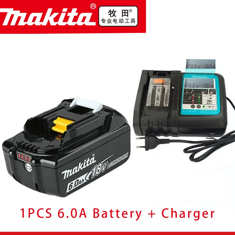 100% Original Makita 6Ah/5Ah/3Ah for Makita 18V Battery BL1830B BL1850B BL1850 BL1840 BL1860 BL1815 Replacement Lithium Battery