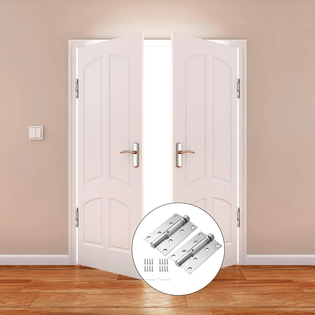 Wooden Door Hinges Door Closing Hinges Door Installation Brushed Stainless Steel Complete Installation Kit For Back Doors