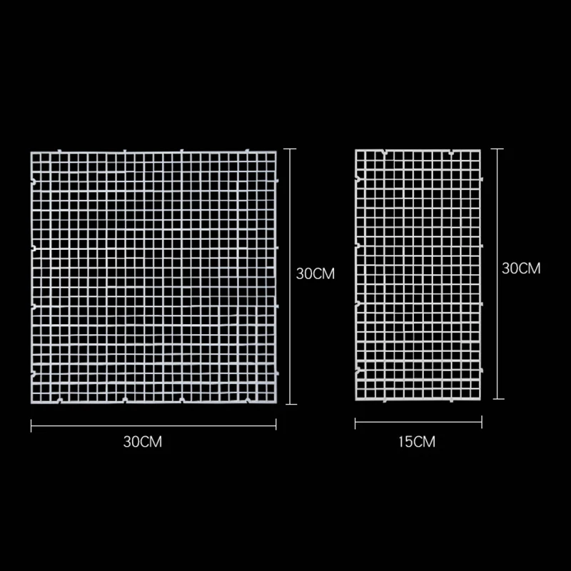 NEW Detachable Spliceable Fish Tank Isolation Plate Upper Cover Net Bottom Filter Grid Bracket Bottom Filter Plate