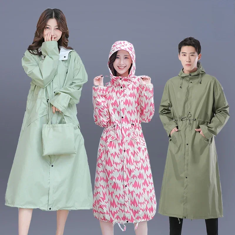 Long Raincoat Women Rain Poncho Women Girls Raincoat RainWear