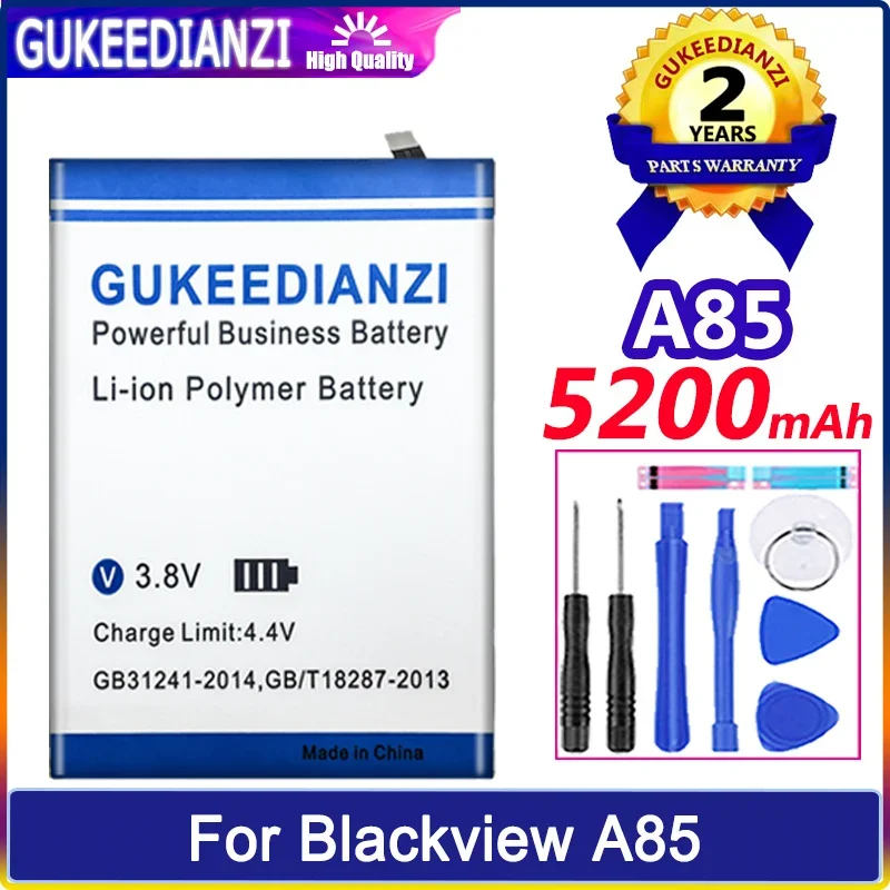 

GUKEEDIANZI Battery A85 (Li416587JLY) 5200mAh For Blackview A85 Batteria