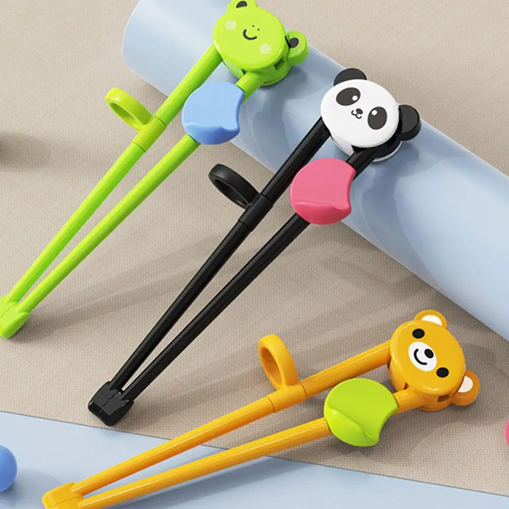 1 Pair Multi Color Cute Bear Panda Cat Learning Training Chopsticks For Kids Children Chinese Chopstick Learner Gifts N3E8