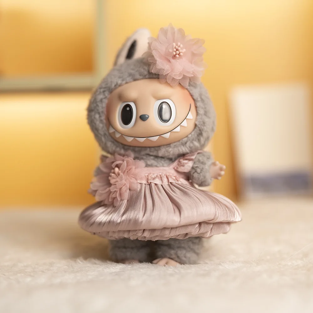 Para 15/17cm mini labubu boneca roupas roupa vestido formal vestir-se acessórios de boneca cultivar capacidade prática crianças presente brinquedo