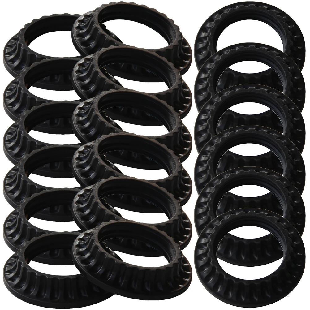 

50pcs E26 Anti-slip Lamp Socket Rings Black Light Shade Collar for Base High Temperature Resistant Material Firm Design Suitable