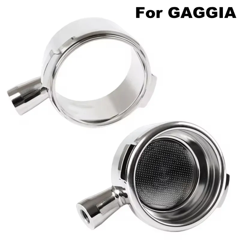 304 Stainless Steel Bottomless Filter 58mm Portafilter 2-Ear Head For GAGGIA Classic/ESPRESSO DELUXE/NEW BABY Coffee Maker