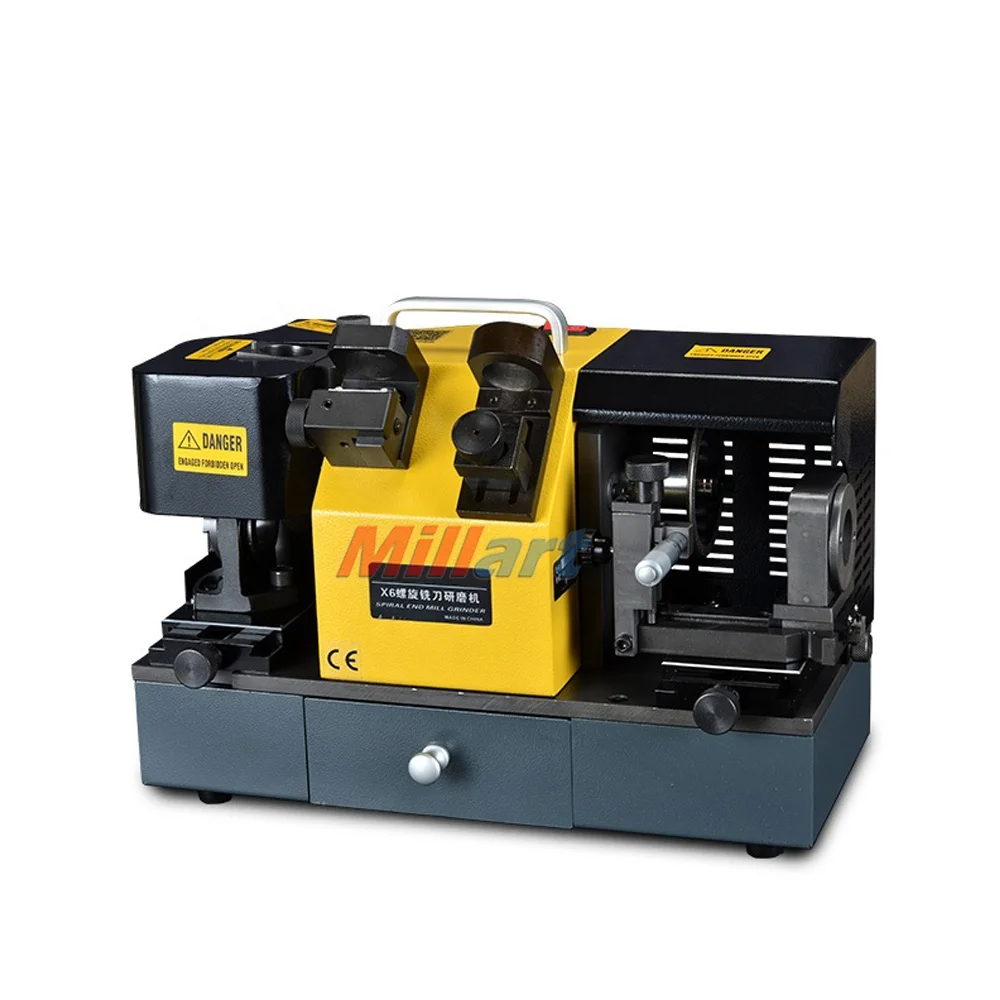 MR-X6A High Speed Spiral End Mill Re-sharpener Tool Grinding Machine Portable Carbide Milling Cutter Sharpener CNC Equipment