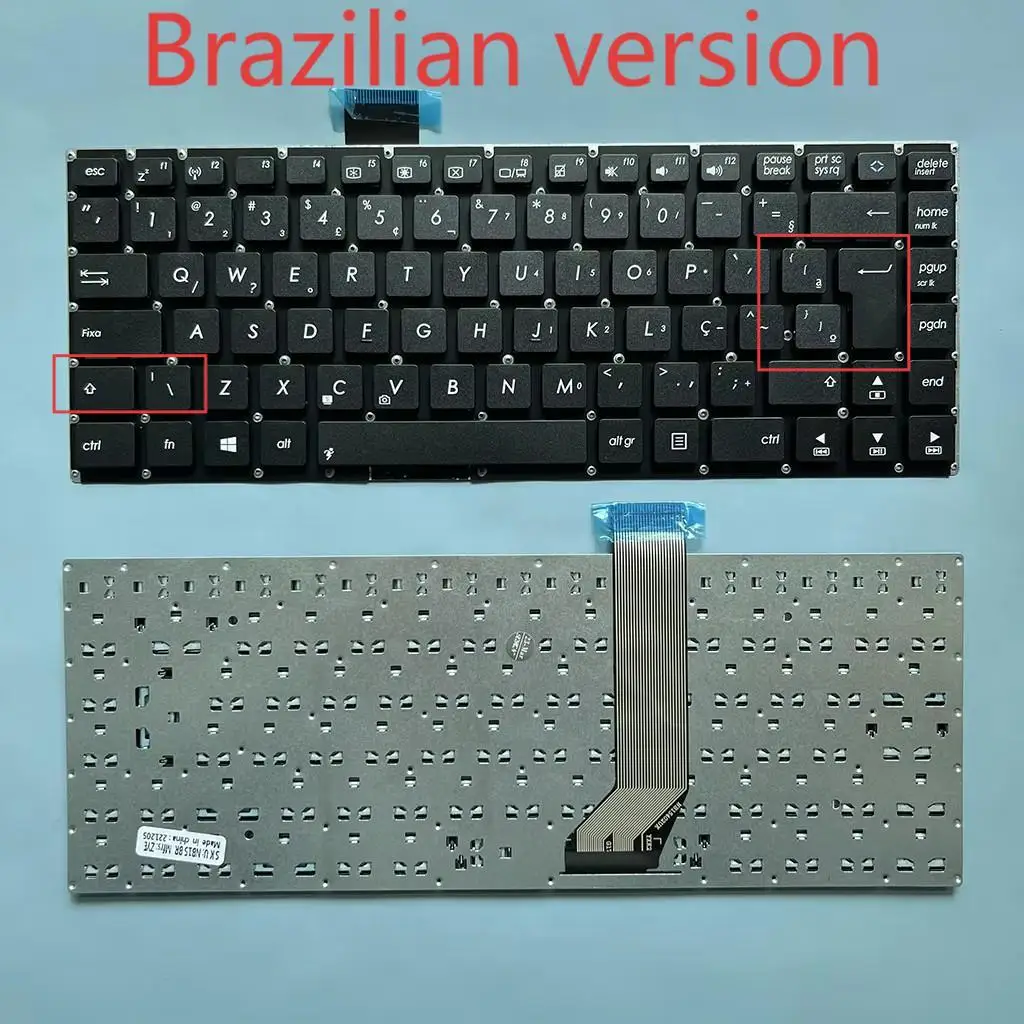 

S400 BR/spanish Keyboard For ASUS X402 X402cpreto S400CB S400C S400E F402C S400CA x402CA S451 S451L S451E Laptop Brazil Teclado