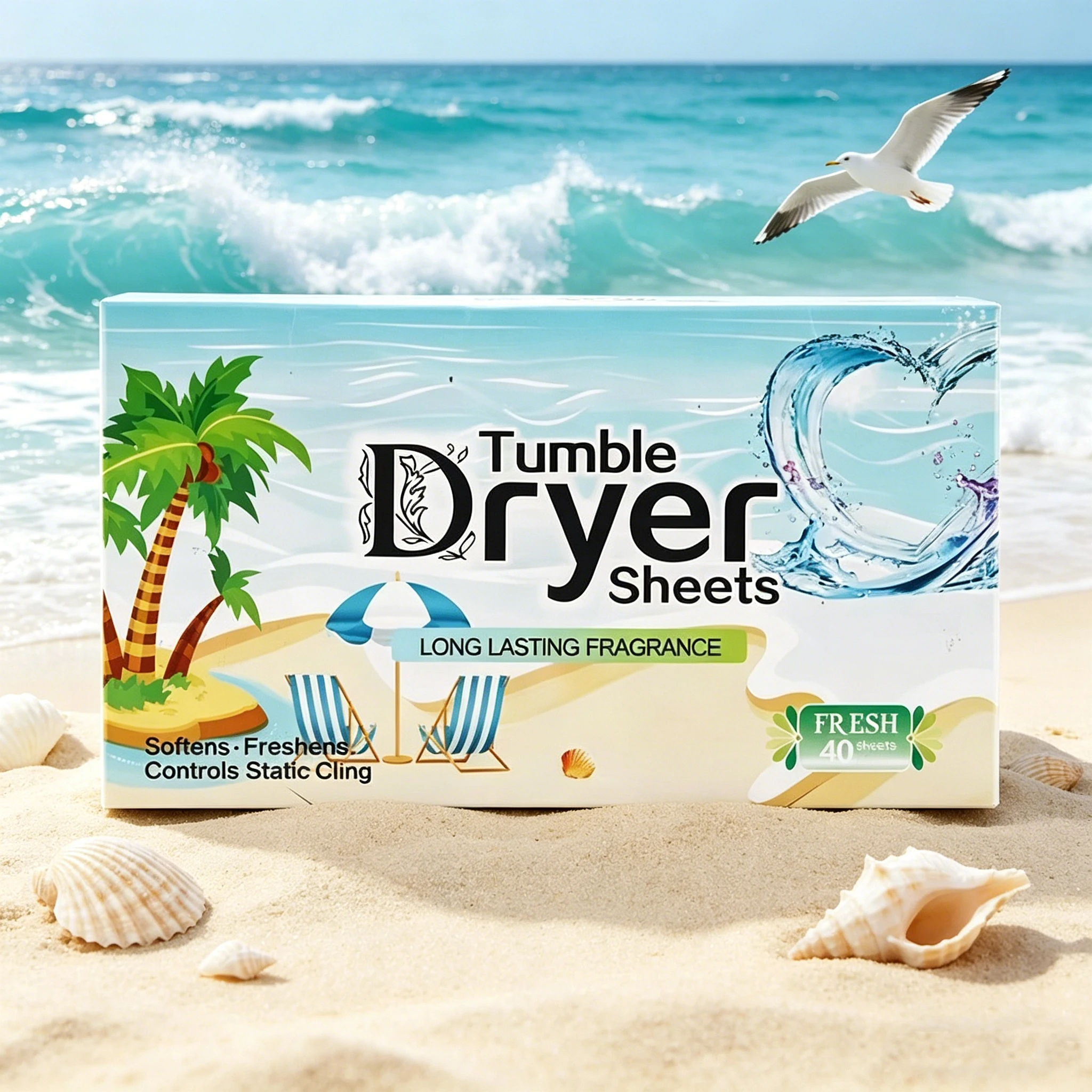 Dryer Sheets Fabric Softener, Fresh Scent, Anti-Static, Odor Removal, Long Lasting Freshness Laundry Essentials