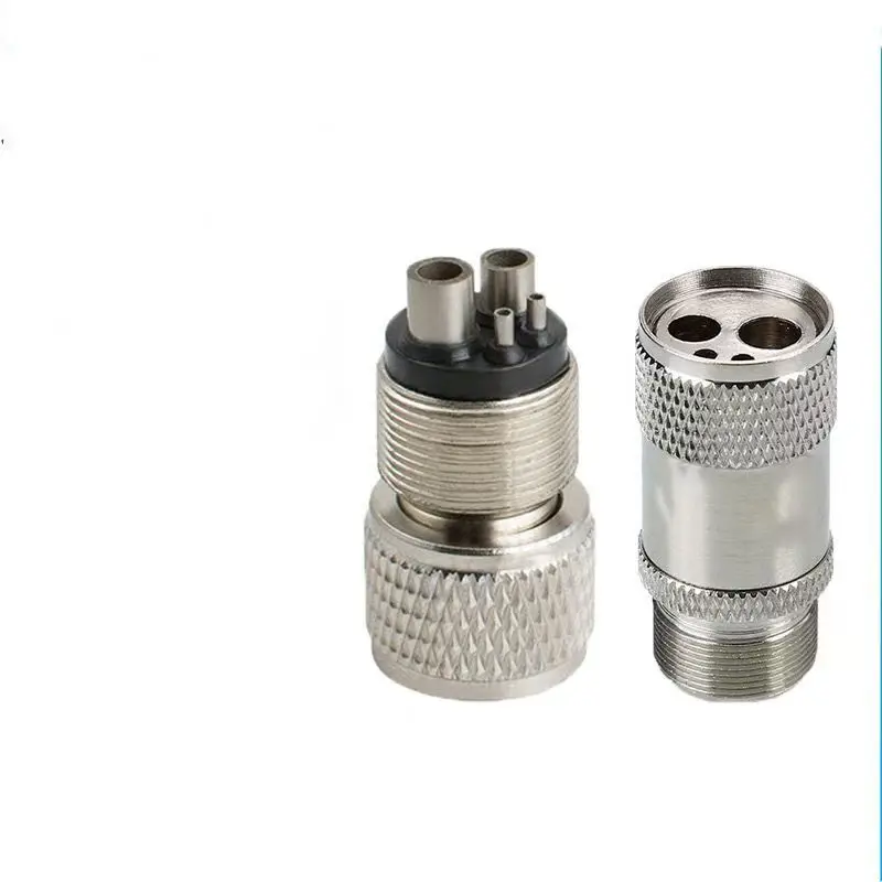 1pcs Dental Turbine Handpiece Adapter 2/4 Holes Changer Connector For High Speed Handpiece Spare Parts Tool Tubing Hose