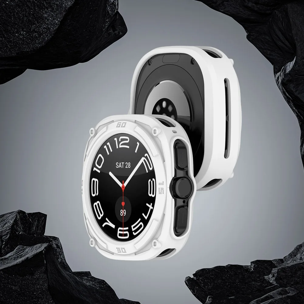 حافظة ساعة مضادة للإسقاط من البولي يورثان الحراري لسامسونج جالاكسي ، مقاومة للصدمات ، مصد ناعم ، غلاف كامل ، الترا 7 ، 47