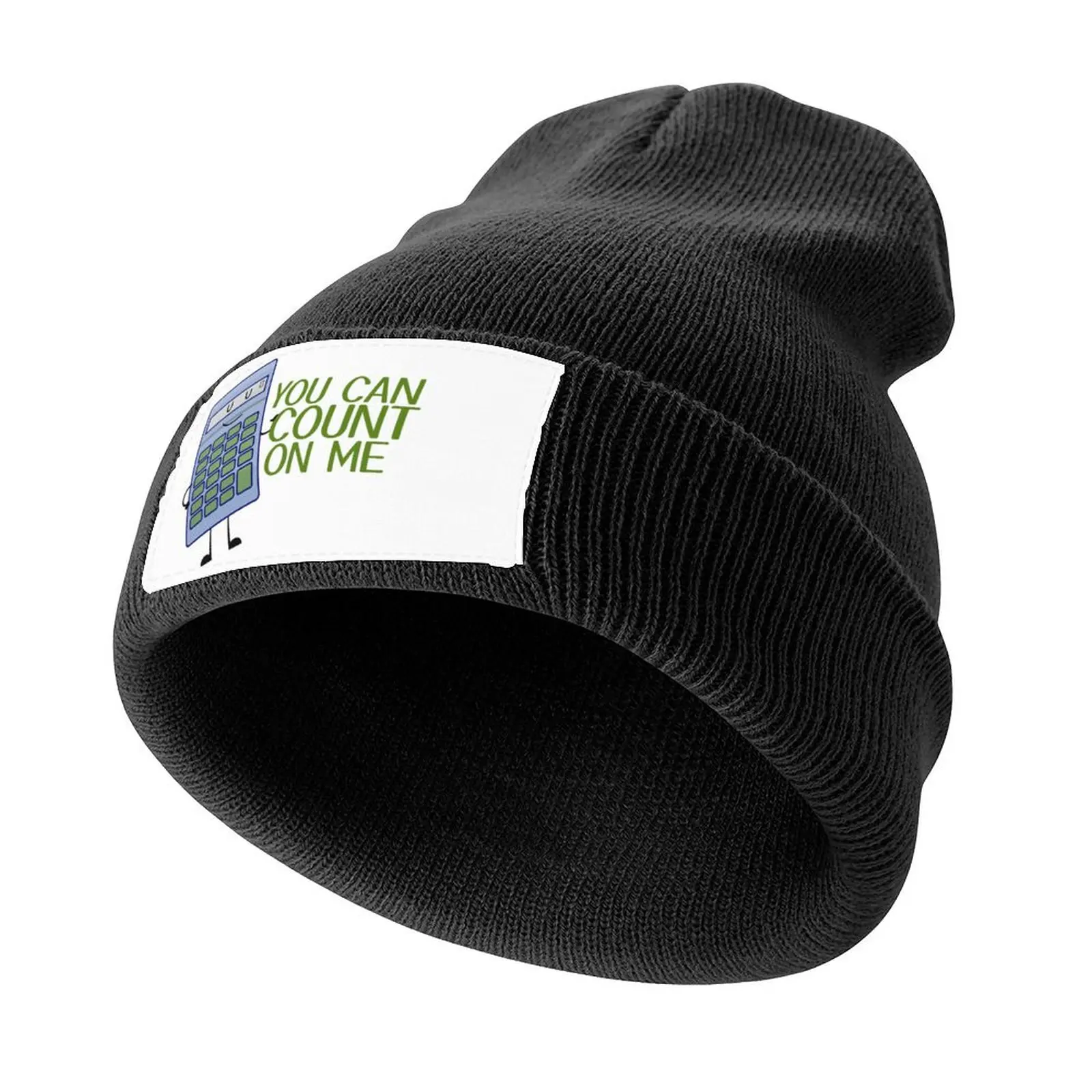 

You can count on me calculator funny design Knitted Cap Golf Hat Man New In The Hat Caps For Women Men's