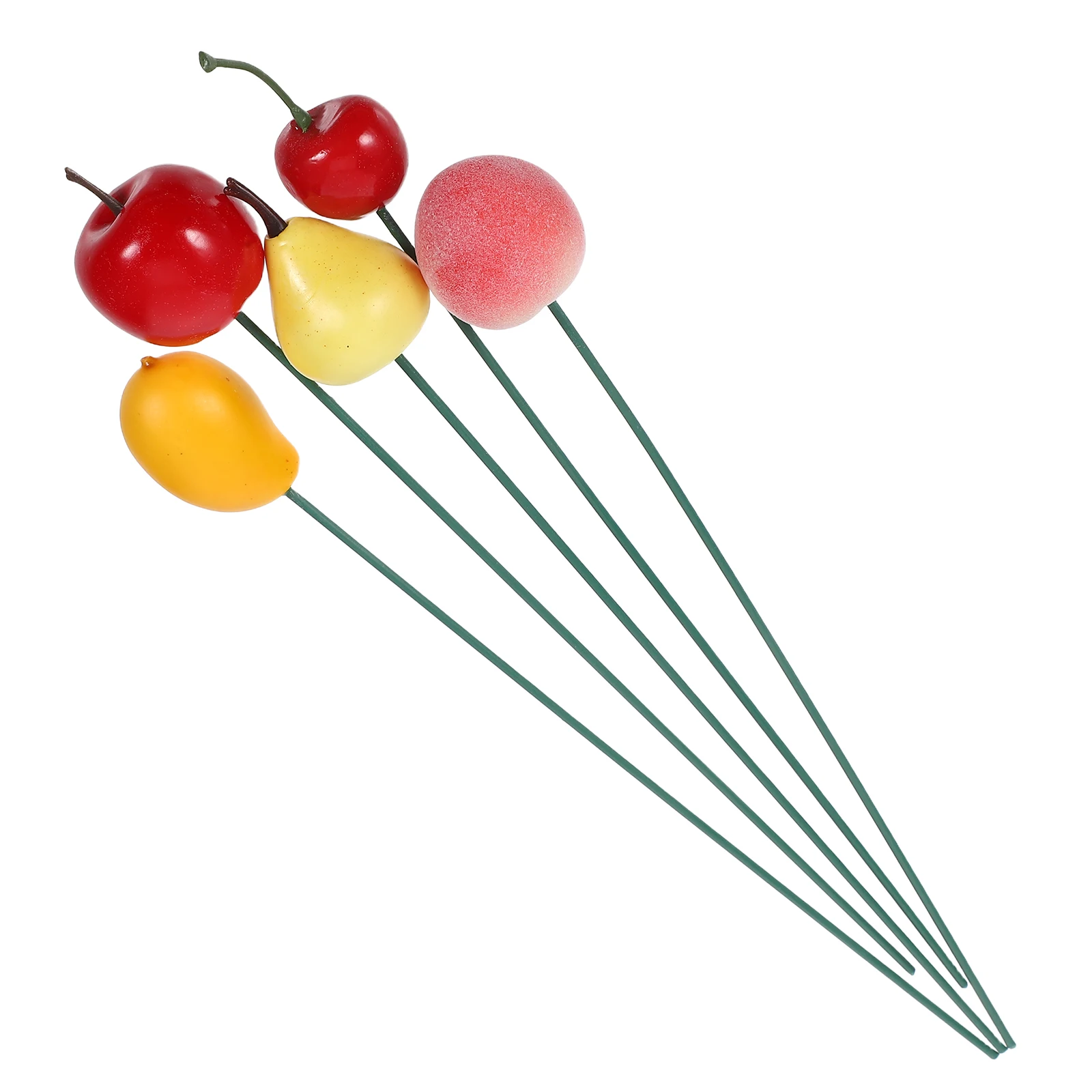 

5Pcs Realistic Food Garden Stake Decorative Outdoor Decor for Flowerpot Yard Planter Reusable Plant Support Ornament