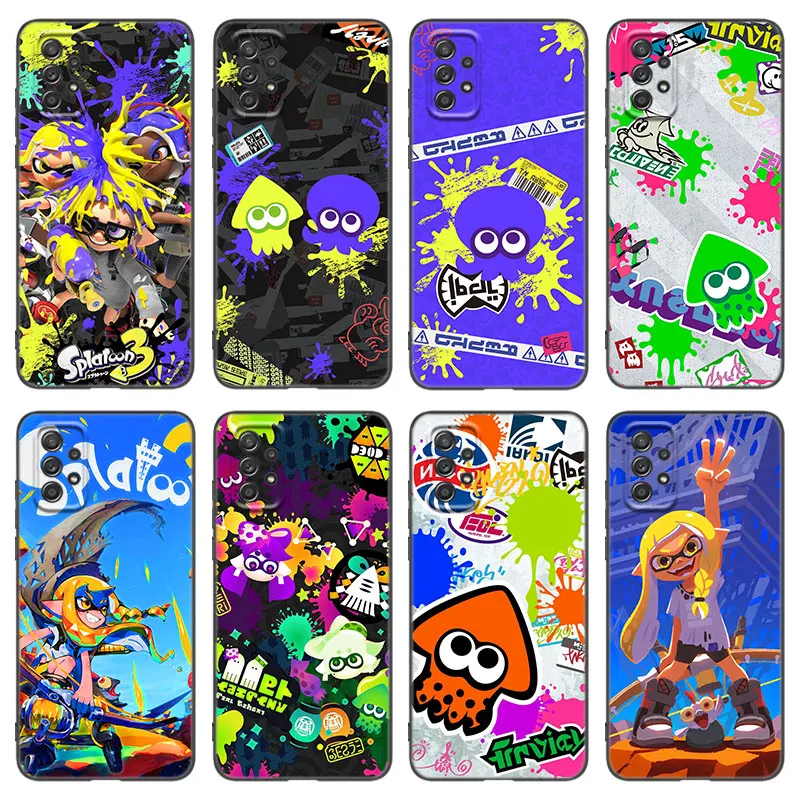 Hot Splatoons Game Phone Case For Samsung A13 A22 A24 A32 A71 4G A33 A34 A35 A52 A53 A54 A55 A73 5G A12 A14 A23 A31 A50 A51 A72