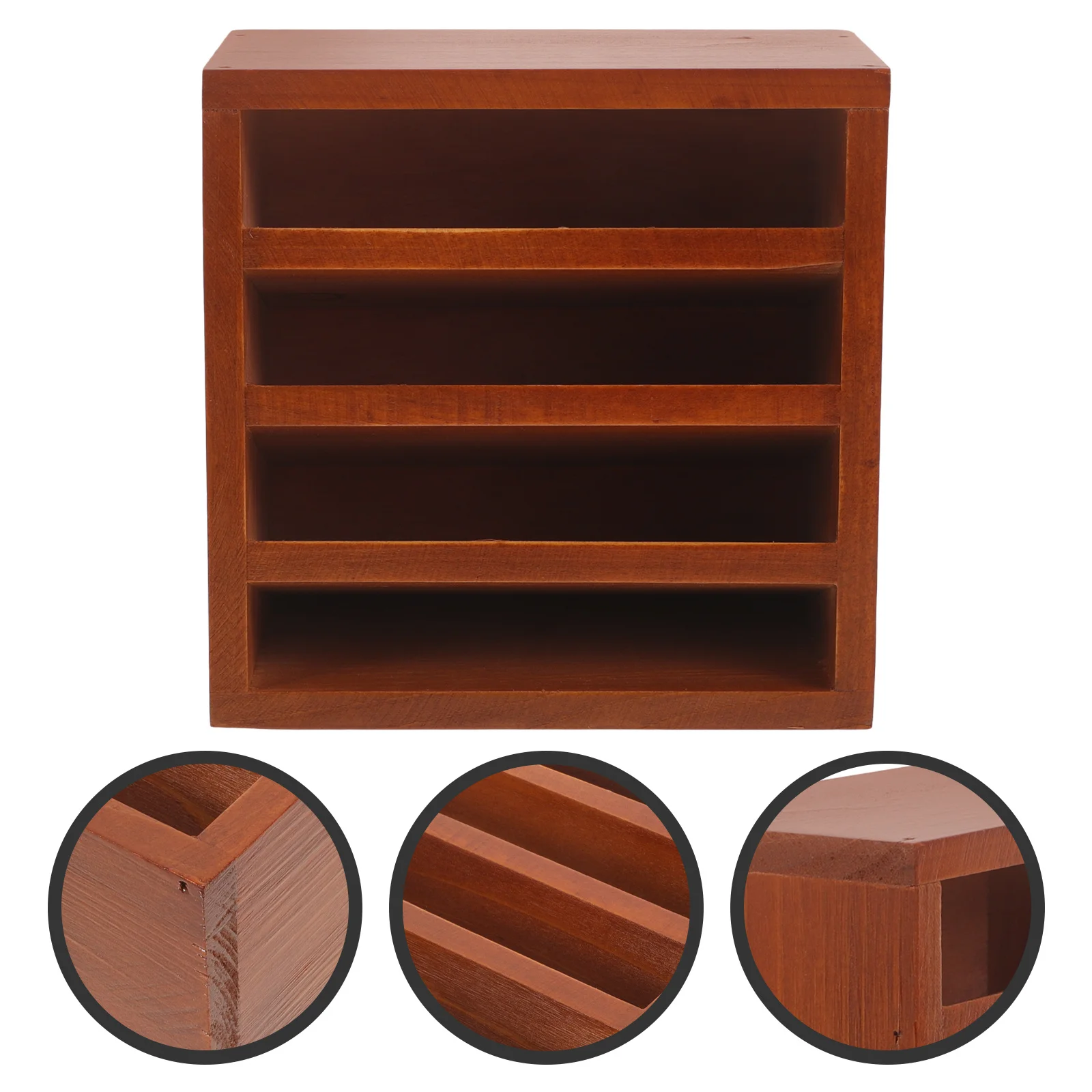 

Cosmetics Storage Holder Wood Lipstick Organizer for Bedroom Desktop Makeup Organizers Case Lip Gloss Organizers Display Tower