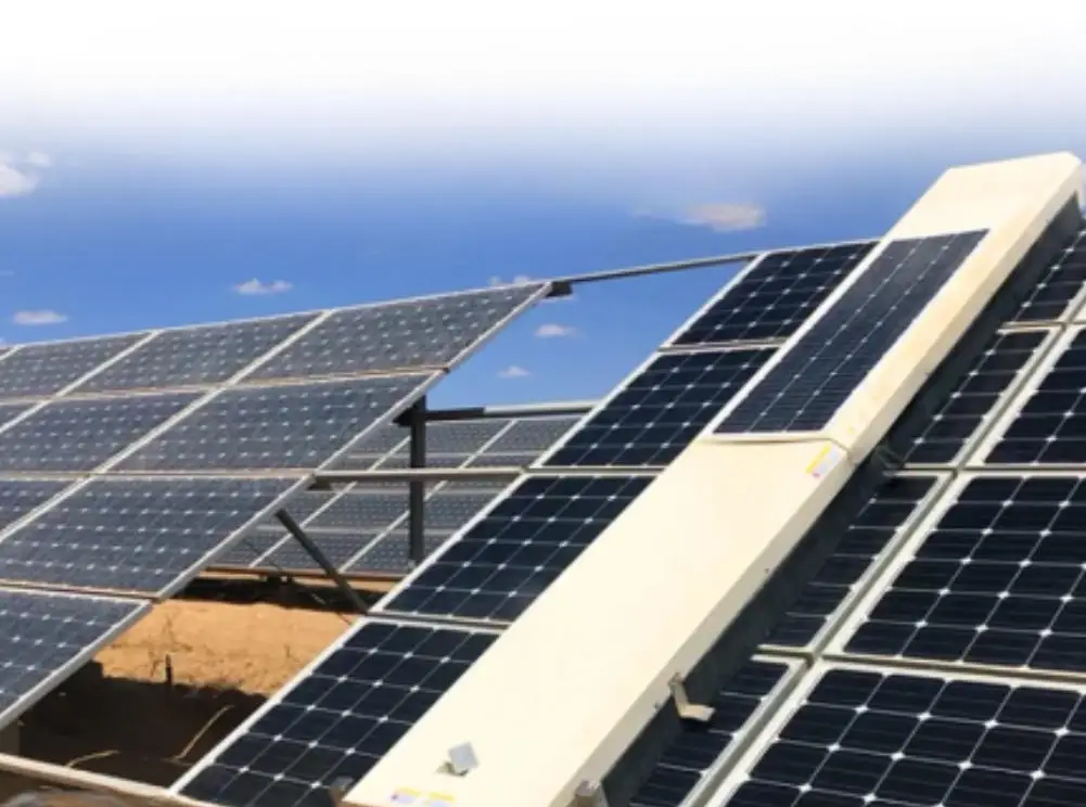OEM ODM Factory All One Hanging Solar Cleaning System Self-Powered Brushless Motor IP65 Rooftop PV Maintenance Cleaning