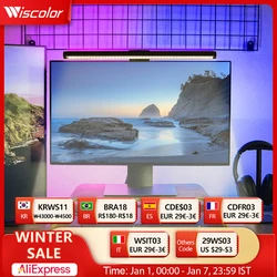 Wiscolor  Barra de luz LED RGB para monitor  Lámpara de techo para monitor de PC  Lámpara de mesa Atmosphere con regulación continua para el cuidado de los ojos