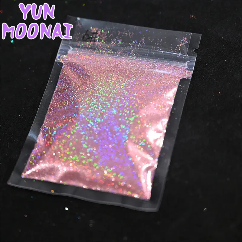 ผงกลิตเตอร์เล็บโฮโลแกรมเลเซอร์สีรุ้ง 0.2 มม. ผงกลิตเตอร์เล็บวิบวับ 10 กรัม ผงกลิตเตอร์ระยิบระยับ สำหรับตกแต่งเล็บ DIY