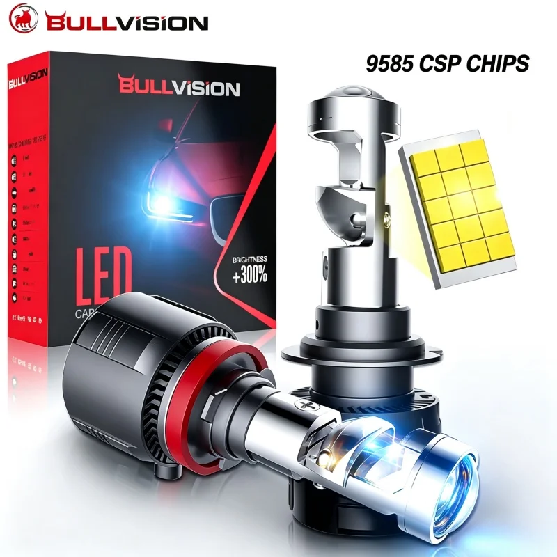 H7 H4 Canbus Auto-Scheinwerfer Mini-Linse H11 H8 9005 9006 HB3 HB4 LED-Projektorlampe 6000K Auto Motorrad Mini-Linse 1700W 800000LM