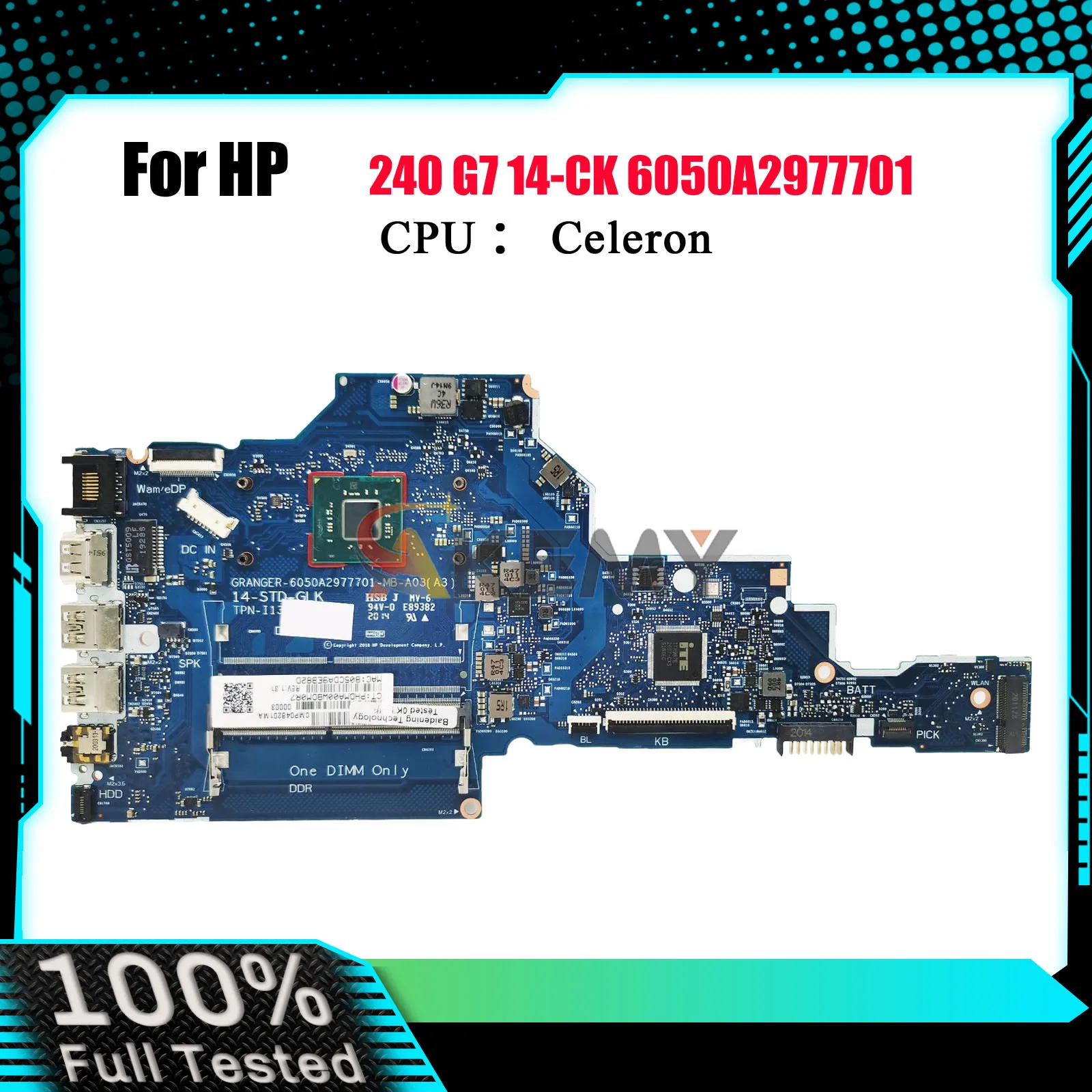 

6050A2977701 для HP TPN-I131 240 G7 14-CK, материнская плата для ноутбука L23234-601 с процессором N4000 N4100 DDR4, 100% полностью протестировано