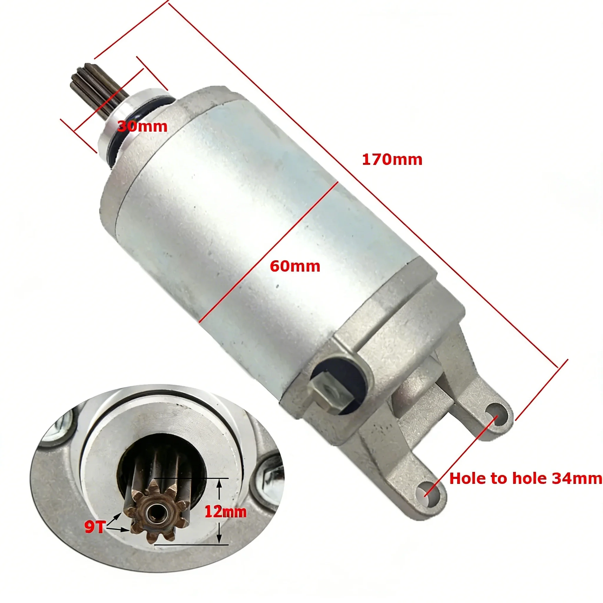 Starter Motor for Suzuki Skywave 250 400 Burgman AN125 AN250 AN400 Scooter Heavy Duty Parts