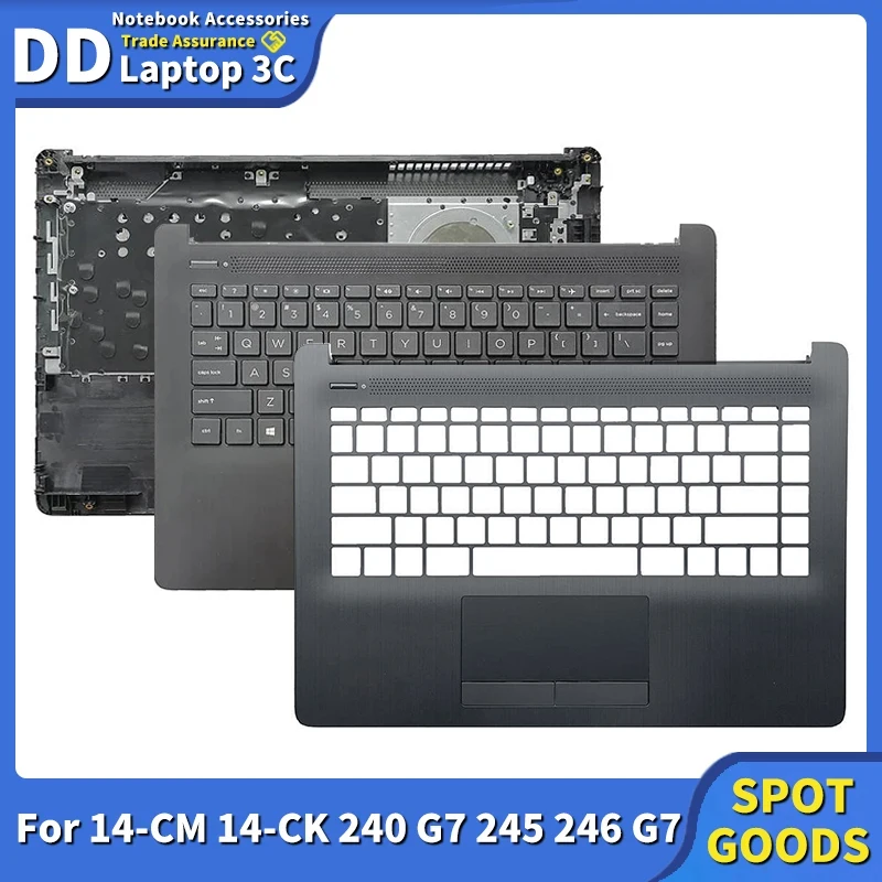 

New Laptop Parts Palmrest Cover With US Backlit Keyboard Original For HP 14-CM 14-CK 240 G7 245 246 TPN-I131 L23181-001 Black