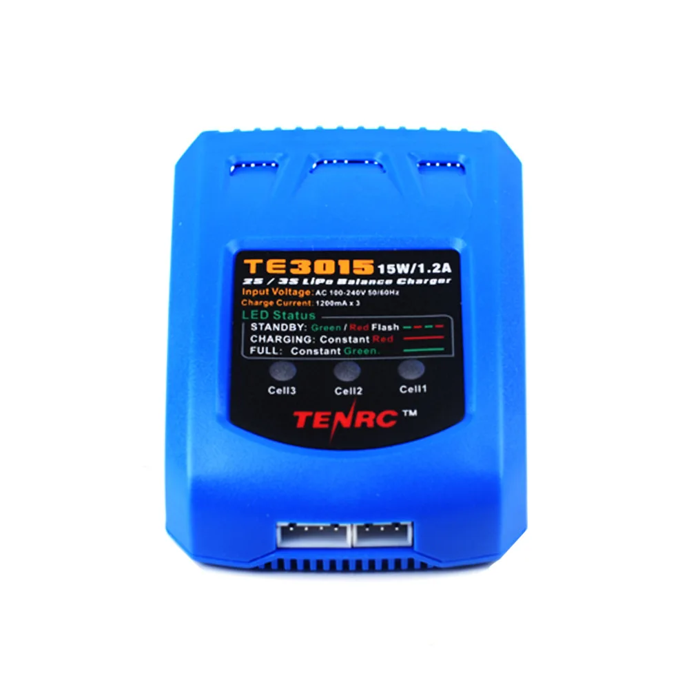 TE3015 Aircraft Model Car Model Balance Charger 7.4V 11.1V Lithium Battery High Current Fast Charge 15W 1.2A 2-3S