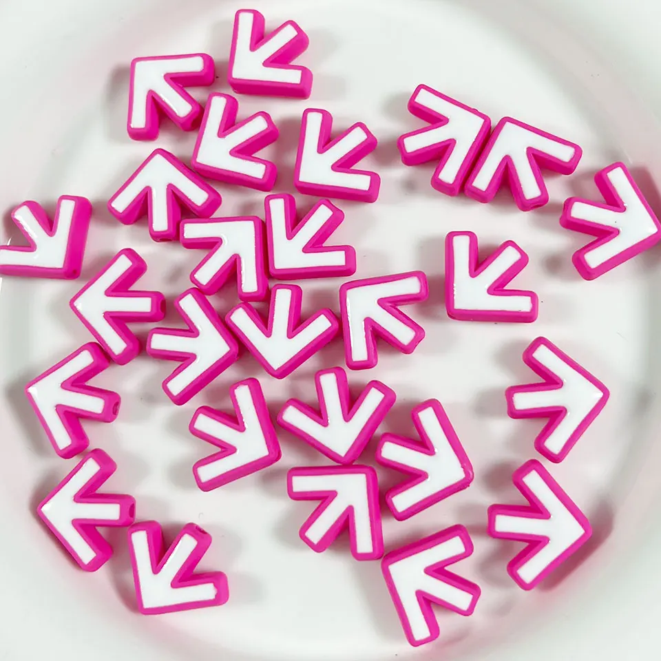 Colorful Arrow Y2K Beads For Jewelry Making DIY Decorations Earrings Pet Necklace Phone Chain Keychain Car Hanging Accessories