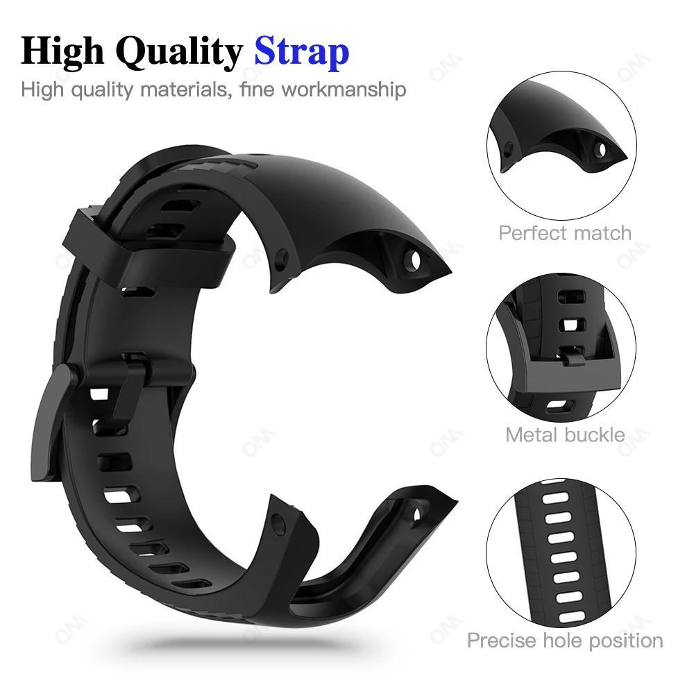 Sport Strap for Suunto 5 Smart Watch Replacement Silicone Bracelet Band for Suunto 5 Correa Accessories