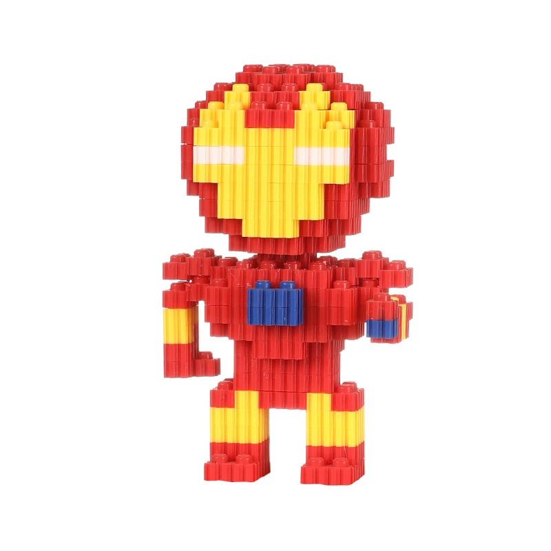 NEW Styles Batman Iron Man Building Blocks Cartoon Anime Figure Image Children Puzzle Assembly Toy Bricks Christmas Toys Gift